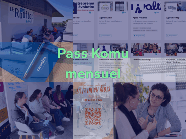 Adhésion à La Komu, pass mensuel